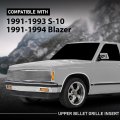Upper Chrome Billet Grille Insert For Chevy Blazer 1991 1994 And S10 1993 Phantom Grill C85232a Silver Stainless Steel Front