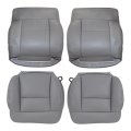 Front Driver And Passenger Bottom Back Seat Covers For Ford F150 Lariat 2004 2005 2006 2007 2008 Microfiber Leather Medium 