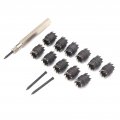 Yuecoom 13pcs Spot Weld Cutter Set 3 8in Cut Welding Tool Remover Kits Double Sided For Eletric Drill