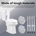 Dual Flush Toilet Push Button Replacement 48mm Hole Tank With Adjustable Threaded Rods 2 Pack