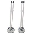 Dual Flush Toilet Push Button Replacement 48mm Hole Tank With Adjustable Threaded Rods 2 Pack
