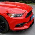 Car Front Fog Light Lamp Eyebrow Strips Trim Cover For Ford Mustang 2015-2018 Carbon Fiber