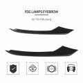 Car Front Fog Light Lamp Eyebrow Strips Trim Cover For Ford Mustang 2015-2018 Carbon Fiber