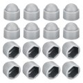 50pcs Hex Nut Cover M12 Grey Plastic Dome Protection Cap Bolt Covers For Hexagon Screws Bolts 