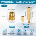 100 Pcs Threaded Inserts With Soldering Iron Tip Press Tool M2 5 X 4mm H Od Brass Metric Knurled Nuts Heat Set Embedment Nut