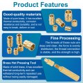 100 Pcs Threaded Inserts With Soldering Iron Tip Press Tool M2 5 X 4mm H Od Brass Metric Knurled Nuts Heat Set Embedment Nut
