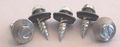 10 X 1 In Self Piercing Screws Hex Washer Head Slotted Steel Zinc With Bonded Neoprene 1000 Piece Carton 