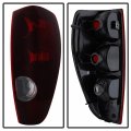 Acanii For Red Smoke 2004-2012 Chevy Colorado Gmc Canyon Tail Lights Brake Lamps Replacement Driver Passenger Side