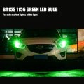 1156 Ba15s Led Bulb Green 18smd 5050 Chips For Rv Camper Suv Mpv Car Side Marker Reverse Brake Turn Signal Lights Pack Of 4 Dc