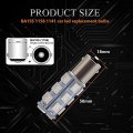 1156 Ba15s Led Bulb Green 18smd 5050 Chips For Rv Camper Suv Mpv Car Side Marker Reverse Brake Turn Signal Lights Pack Of 4 Dc