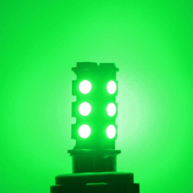 1156 Ba15s Led Bulb Green 18smd 5050 Chips For Rv Camper Suv Mpv Car Side Marker Reverse Brake Turn Signal Lights Pack Of 4 Dc
