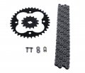 Non O Ring Chain Sprocket Black For 1988-1989 Honda Trx250r 250r 14 36 92l