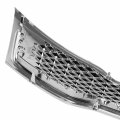 Ki1200143 Factory Style Front Bumper Grill Grille Assembly With Chrome Moulding Compatible Optima Korea 2011-2013 Painted Black