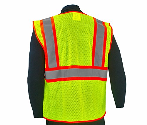 Jorestech Safety Vest Ansi Isea 107-2015 Class 2 Type R Two Tone Three Pockets 100 Polyester Mesh 2xl 3xl