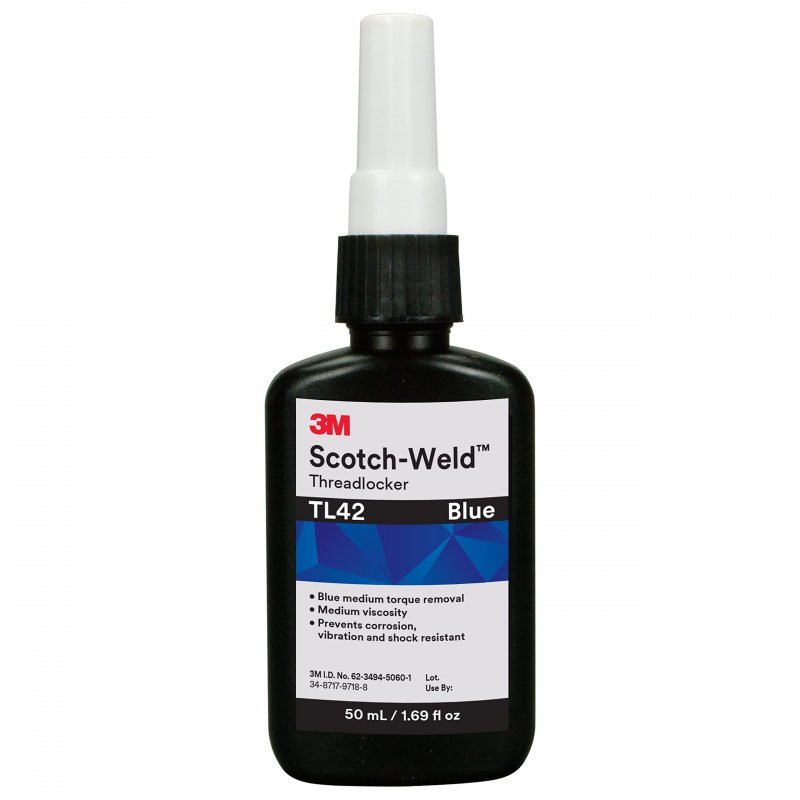 3m Talc Scotch-weld Threadlocker Tl42 Blue 50 Ml Bottle