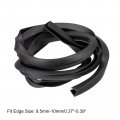 Uxcell U Channel Edge Trim 4 9ft Length Rubber Guard Seal Strip Protector Flat Fit For 5-10mm 9 16 W X 15 32 H Black