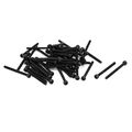 Uxcell M1 6x20mm Metal Grade 10 9 Fully Thread Hex Socket Head Cap Screw Fastener 50pcs