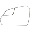 Left And Right Side Door Mirror Glass- For 2015-on Hyundai Sonata W Heated Chrome Flat Rm29756-12p 