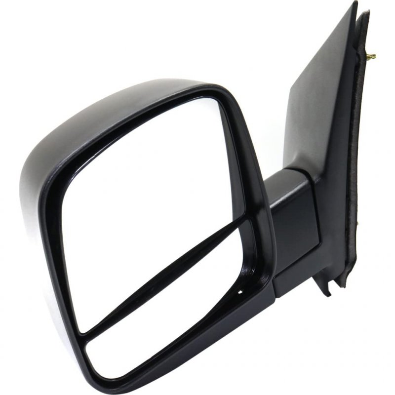 Driver Side Door Mirror For Gmc Savana 2500 2008 To 2018 Manual Folding Textured Black Replacement 20838065 Gm1320395