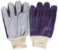 Toolusa Hawk 12 Pairs Men S Split Leather Workgloves Suede Grip Palm Breathable Fabric Back Secure Knit Cuffs Durable Design 