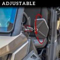 Sautvs Wider Ajustable Aluminum Shell Rear View Side Mirrors For Can-am Defender Heavy Duty High-definition Convex Can Am Hd5