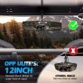 Utv Rear View Center Mirror Clear With Adjustable 1 5 -2 Roll Bar Mount Compatible Polaris Rzr General Pioneer Talon Can Am