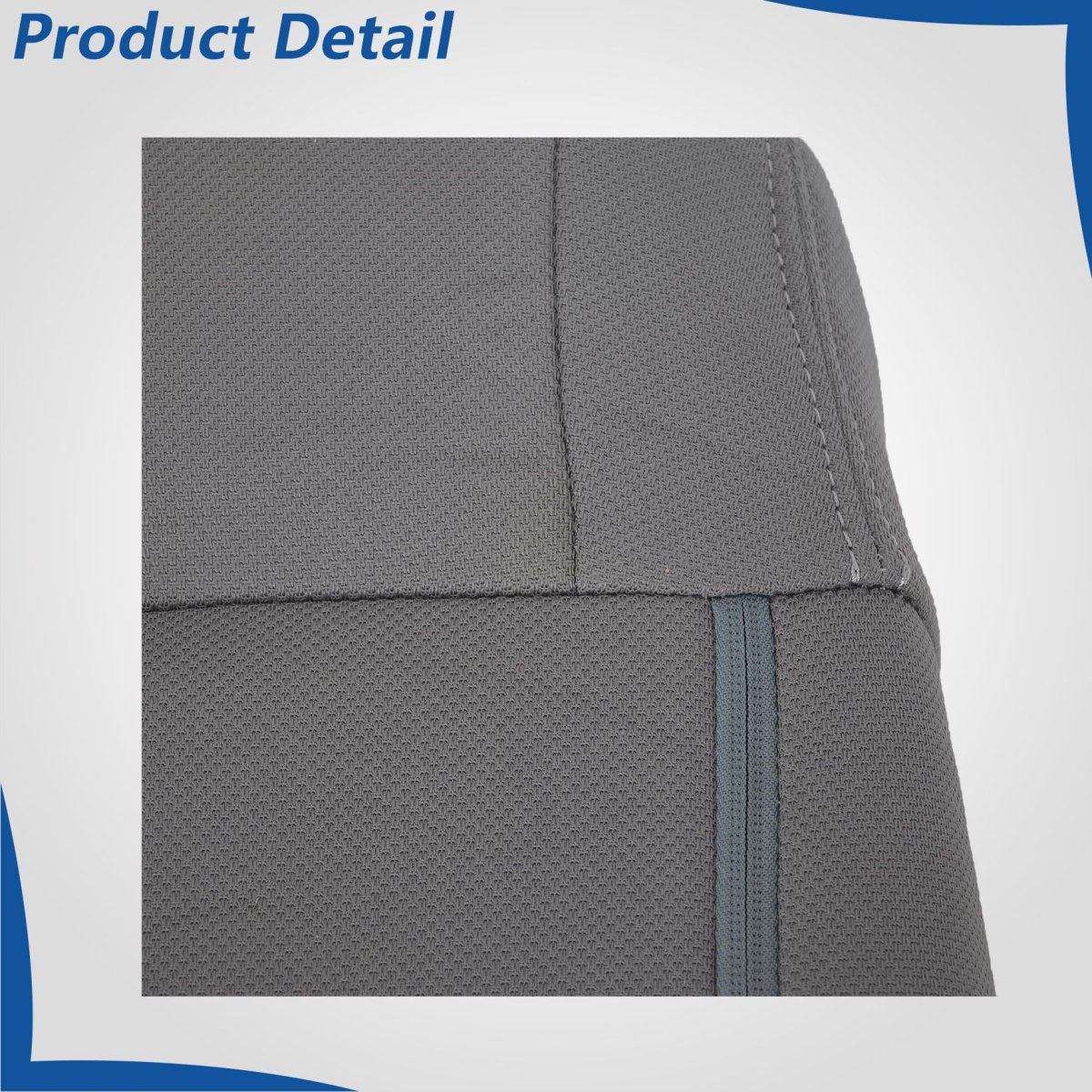 Cloth Front Driver Side Top Back Seat Cover Gray Replacement For Wr-ang-ler 2007-2012