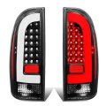 Dna Motoring Tl-ttac05-led-3d-bk-cl Led 3d Tail Light Assembly Driver Passenger Side For 05-15 Tacoma 
