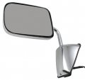 Power Door Mirror Driver Side 6 X 9 Inch Manual-folding Chrome Mechanics Choice For 1988-1993 Dodge Ramcharger 