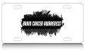 Brain Cancer Awareness Aluminum License Plate Auto Suv Truck Tag Desh46 