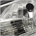 Auto Dynasty Chrome Housing Amber Corner Headlight Head Lamps Tool Kit Compatible With Ford Focus 12-14
