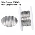 Uxcell 0 4mm 26awg Heating Resistor Wire Wrapping Nichrome Resistance Wires For Elements 33ft