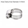 Uxcell Brass Barb Hose Fitting Connector Adapter 14mm Barbed X G1 2 Female Pipe With 9-16mm Clamp 2set