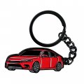Jdirect Sleek Metal Keychain For Honda Civic Fits All Models Accessories Gifts 2022 2023 2024 Keyrings Red 