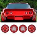 G-plus Tail Lights Assembly W Backup Compatible With Chevy Corvette 1975 1976 1977 1978 1979 Brake Lamps 4pcs 924028