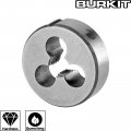 Metric M2x0 4 Round Threading Die Right Hand Alloy Tool Steel For Cutting Or Repairing External Threads 2 Piece Set