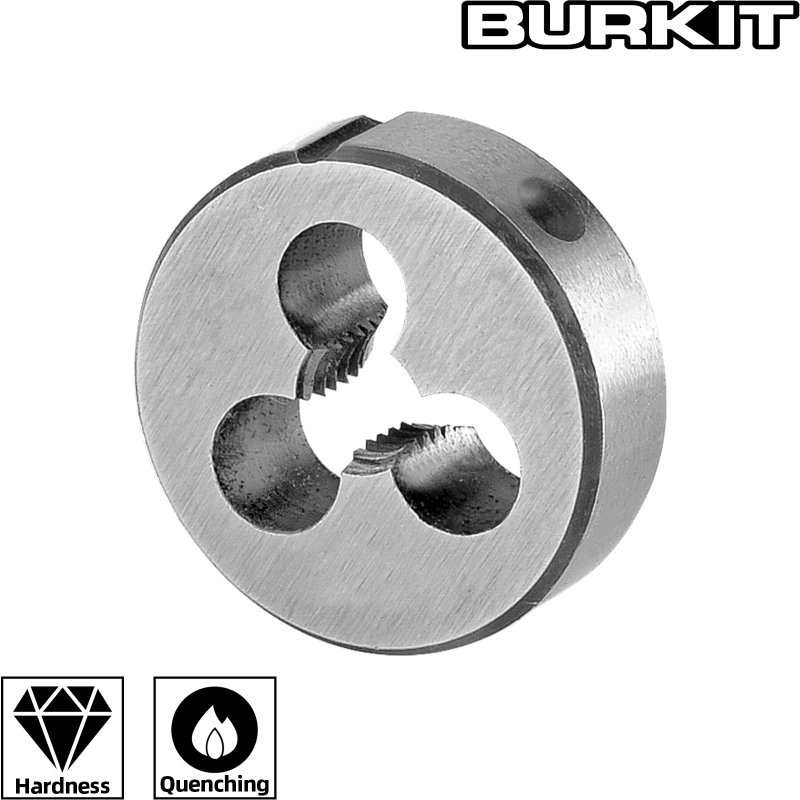 Metric M2x0 4 Round Threading Die Right Hand Alloy Tool Steel For Cutting Or Repairing External Threads 2 Piece Set