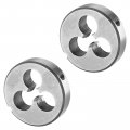 Metric M2x0 4 Round Threading Die Right Hand Alloy Tool Steel For Cutting Or Repairing External Threads 2 Piece Set 