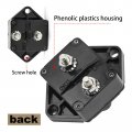 Hoypeyfiy 40amp Manual Reset Circuit Breaker Waterproof 12v-32v Dc Fuse Inverter For Auto Rv Truck Marine Trailer