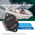 Hoypeyfiy 40amp Manual Reset Circuit Breaker Waterproof 12v-32v Dc Fuse Inverter For Auto Rv Truck Marine Trailer