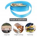 Gadpiparty 4pcs Ratchet Straps Heavy Duty Tie Down Cargo With Hooks Adjustable Lashing For Moving Truck Trailers Motorcycles 5m