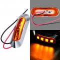 Ocpty 1pcs Led Trailer Marker Light W Chrome Bezel