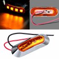 Ocpty 1pcs Led Trailer Marker Light W Chrome Bezel