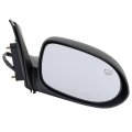 Passenger Side Door Mirror For Dodge Caliber 2010 2011 2012 Power Heated Non Folding Replacement Ch1321365 5115038ad Black 