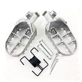 Flypig Aluminium Footpeg Footrest Foot Pegs For Pit Dirt Motor Bike Yamaha Pw50 Pw80 Tw200 Honda Xr50r Crf 50 70 80 100f Silver