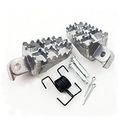 Flypig Aluminium Footpeg Footrest Foot Pegs For Pit Dirt Motor Bike Yamaha Pw50 Pw80 Tw200 Honda Xr50r Crf 50 70 80 100f Silver