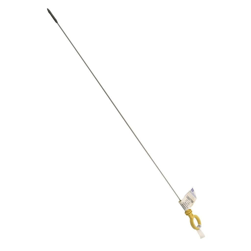 Engine Oil Dipstick For Chevy Hhr 2009 2010 2011 Braided Stainless Steel With Yellow Plastic Handle Part Number 12657799