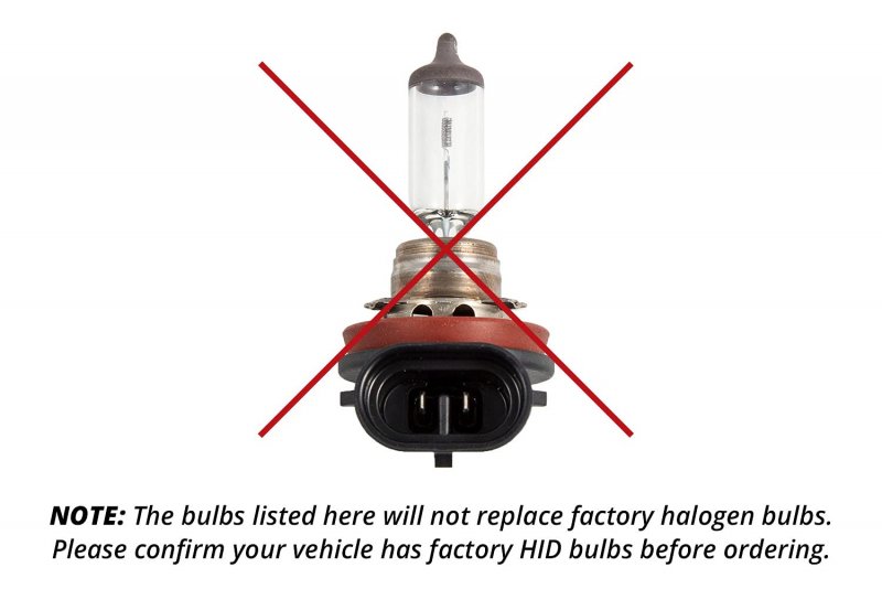 Hid Headlight Bulbs For Mazda 6 2014 To 2016 Pair 4300k Color Temperature Model Dd1047p