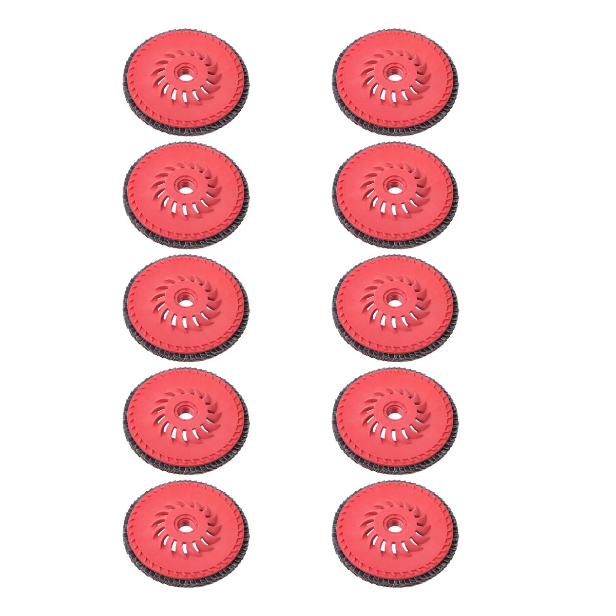 10 Pcs 4 5 In 60 Grit Ceramic Flap Discs Composite Abrasive Wheels For Titanium Alloys Stainless Steel And Carbon Surface