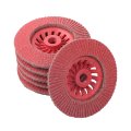 10 Pcs 4 5 In 60 Grit Ceramic Flap Discs Composite Abrasive Wheels For Titanium Alloys Stainless Steel And Carbon Surface